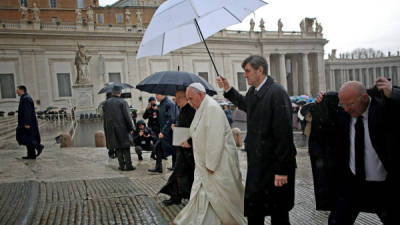El papa Francisco lideró ayer la tradicional audiciencia general de los miércoles.