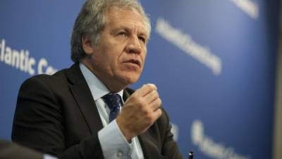 En la imagen, el secretario general de la Organización de Estados Americanos (OEA), Luis Almagro. EFE/Archivo