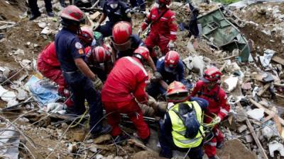 El deslizamiento de tierra ocurrió en Santa Catarina Pinula, un municipio cercano a la capital del país.