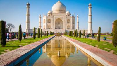 El Taj Mahal es uno de los monumentos más visitados del mundo.
