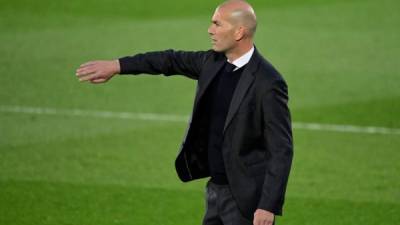 Zinedine Zidane, técnico del Real Madrid. Foto AFP.