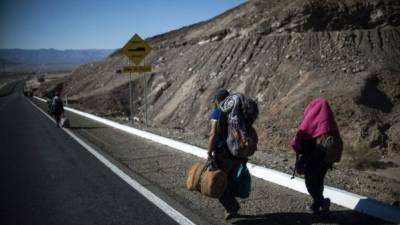 Más de 5,000 migrantes han llegado en los últimos días a Tijuana, a un paso de la frontera con EEUU, donde esperan solicitar asilo./AFP.