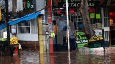 La primera y segunda entrada de la colonia Kennedy de Tegucigalpa fueron las más afectadas por las fuertes lluvias.
