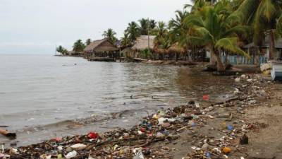 La orilla de la playa municipal permanece llena de desechos hospitalarios, basura de restaurantes y doméstica.