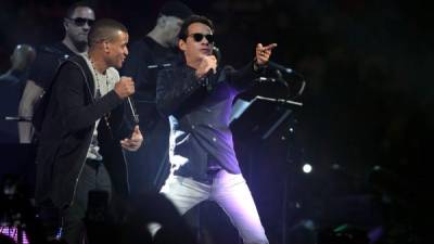 Marc Anthony junto con Gente De Zona.