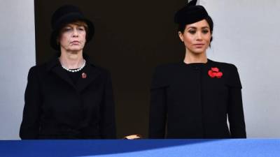 Meghan Markle asistió por primera vez a la ceremonia en honor de los caídos en la Primera Guerra Mundial.