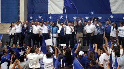 En un ambiente festivo y de unidad se realizó la convención del Partido Nacional. Fotos: Andro Rodríguez