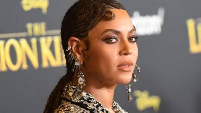 Beyoncé en el estreno mundial de 'The Lion King' este 09 de julio de 2019.