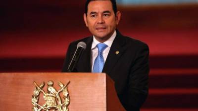 El presidente de Guatemala, Jimmy Morales. EFE/Archivo