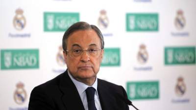 Florentino Pérez, técnico del Real Madrid.