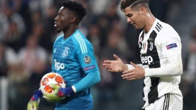 Cristiano Ronaldo no pudo evitar el fracaso de la Juventus en la Champions League. Foto AFP.