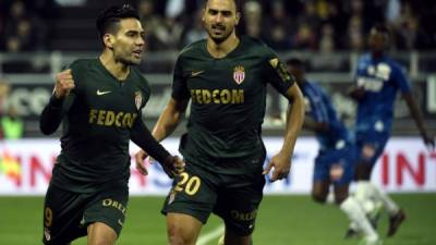 Con su doblete, Falcao se ubica en la posición número 7 en la tabla de goleadores de la Ligue 1. Foto: AFP