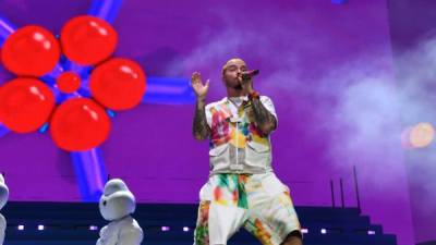 El cantante de reguetón J Balvin. Foto: AFP