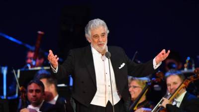 El tenor español Plácido Domingo.