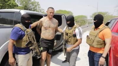 Miguel Ángel Umanzor Zelaya fue capturado por la Fuerza Nacional Anti Maras y Pandillas (FNAMP).