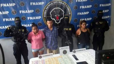 Los detenidos fueron presentados la tarde de este jueves en San Pedro Sula.