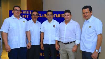 Juan Euceda, Víctor Manuel Rodríguez, César García, César Elvir y Ramón Fuentes