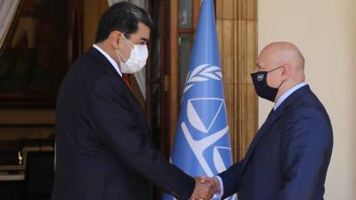 Maduro se reunió con el fiscal de la CPI, Karim Khan, antes del anuncio de la investigación.