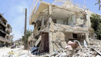 Daños causados por los bombardeos en Siria. EFE