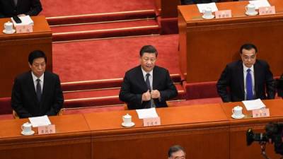 El presidente de China, Xi Jinping, en la sesión de apertura de la Conferencia Consultiva Política del Pueblo Chino. Foto: AFP
