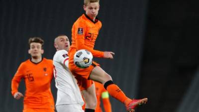 La selección de Holanda fue sorprendida por Turquía. Foto AFP.