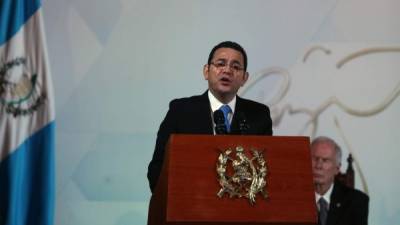 Foto de archivo del presidente de Guatemala, Jimmy Morales. EFE/Archivo