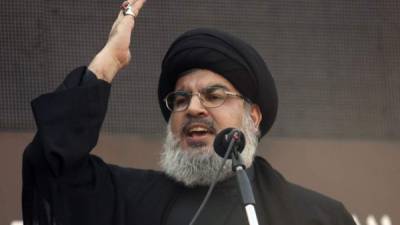 El líder de Hezbollah arremetió contra Trump en un discurso el domingo.
