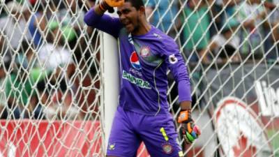 José Mendoza, en un partido con el Xelajú de Guatemala.