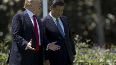 Trump y el presidente Xi Jinping se reunieron el pasado fin de semana en la Florida. AFP.