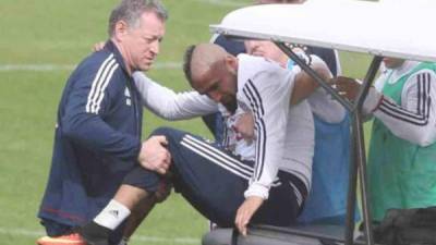 Arturo Vidal se someterá 'a una pequeña artroscopia' en la rodilla derecha . FOTO EFE.