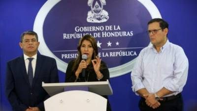 Conferencia. Desde Casa Presidencial, la ministra de Salud Alba Consuelo Flores, anunció las acciones.