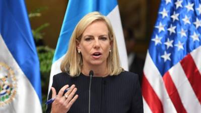 La secretaria de Seguridad Nacional de Estados Unidos, Kirstjen Nielsen. Foto: AFP