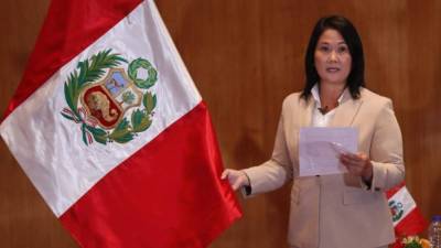 Keiko Fujimori, candidata presidencial peruana por el partido Fuerza Popular. Foto: EFE