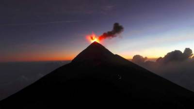 El volcán de Fuego ha incrementado su actividad en los últimos días.