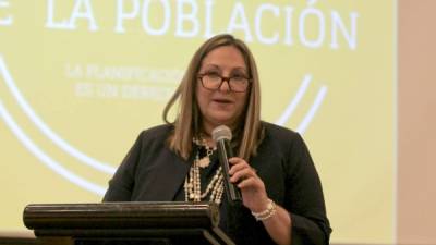 La representante del Fondo de Población de las Naciones Unidas (UNFPA) en Honduras, Cecilia Maurente. EFE/Gustavo Amador/Archivo