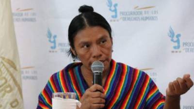 Thelma Cabrera es reconocida por su trabajo en defensa de los derechos humanos.