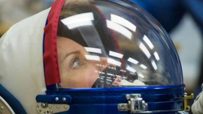 La astronauta estadounidense Kathleen Rubins momentos antes de partir al espacio en un viaje récord./AFP.
