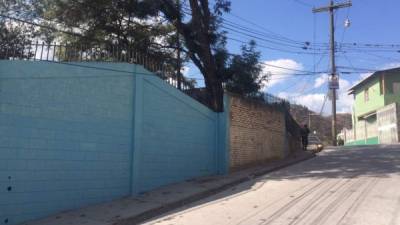 La balacera ocurrió frente a la calle de la escuela Maximiliano Sagastume en Comayagüela.