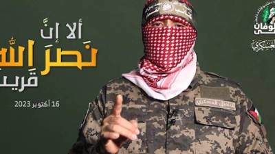 Abu Obeida, el portavoz de las Brigadas al Qasam, el brazo armado de Hamás.