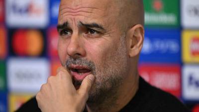 Pep Guardiola en conferencia de prensa previo al duelo ante el Real Madrid por la Champions League.