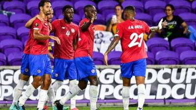Con el triunfo, Costa Rica lidera el grupo C del torneo, junto a Jamaica que venció 2-0 a Surinam. Foto AFP.