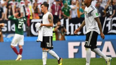 El volante Mesut Ozil no tuvo su mejor partido en el debut de Alemania contra México.