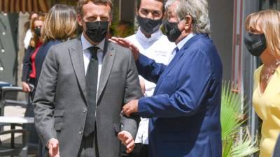 Macron fue agredido por un supuesto extremista durante una visita al sur de Francia./AFP.