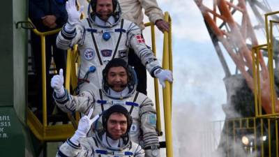 Tres astronautas viajaron a la Estación Espacial Internacional el pasado 2 de septiembre.