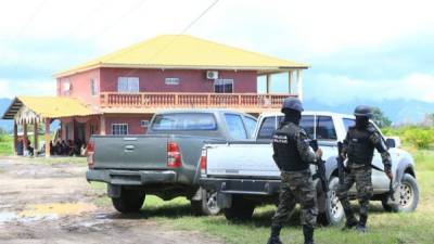 El allanamiento fue realizado en la mañana del miércoles por miembros de Fusina en Choloma.