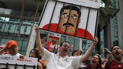 Venezolanos en Miami protestaron contra la reelección de Nicolás Maduro./AFP.