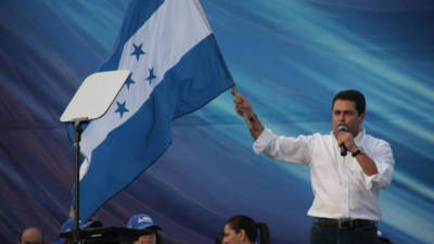 El candidato del Partido Nacional de Honduras, Juan Orlando Hernández.