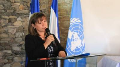 Consuelo Vidal, representante del PNUD en Honduras.