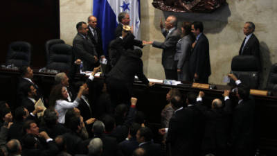 Varios diputados de Libre se vieron implicados en el zafarrancho en el Congreso.
