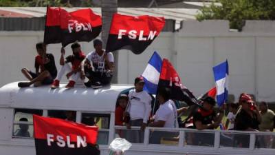 Seguidores de Ortega celebraron el 39 aniversario de la Revolución Sandinista, que encabezó el actual presidente de Nicaragua./AFP.